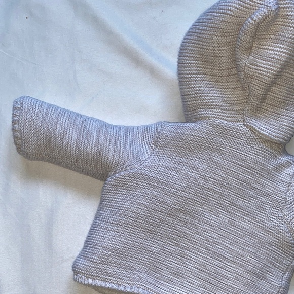 Carter's Cream Knit Puffer Jacket - Picture 9 of 11